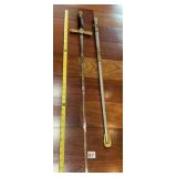 FRATERNAL ORDER SWORD W/ SCABBARD, ETCHED BLADE,