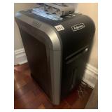 FELLOWES PAPER SHREDDER, OFFICE EQUIPMENT, BLACK