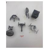 STAR TREK MICRO MACHINES DIE-CAST SPACESHIPS,