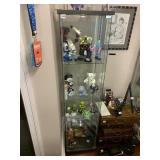 IKEA DETOLF GLASS DISPLAY CABINET, BLACK FRAME,