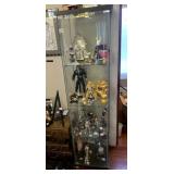 IKEA DETOLF GLASS DISPLAY CABINET, BLACK FRAME,