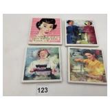 CERAMIC COASTERS (4) FEATURING RETRO