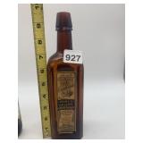VINTAGE PAINES CELERY COMPOUND AMBER GLASS