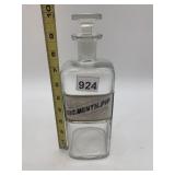 WHITALL TATUM & CO. APOTHECARY BOTTLE, CLEAR