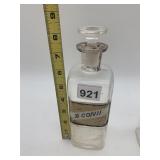 WHITALL TATUM & CO. APOTHECARY BOTTLE, CLEAR