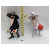 DC COMICS SPY VS SPY FIGURES (2), BLACK AND WHITE