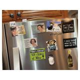 ASSORTED WINE-THEMED REFRIGERATOR MAGNETS, INCL