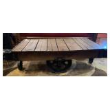 LINEBERRY INDUSTRIAL FACTORY CART, COFFEE TABLE