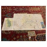 VINTAGE AAA PITTSBURGH AND VICINITY FOLDING MAPS