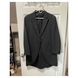 MORNING COAT, SIZE 42R, MADE IN USA.