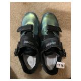 SPEED CYCLING SHOES, IRIDESCENT GREEN FINISH,