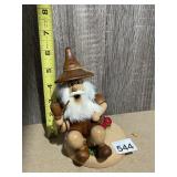 SEIFFENER HOLZKUNST WOODEN SMOKER FIGURINE,