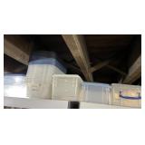 HOMZ PLASTIC STORAGE BOXES W/ LIDS (QTY).