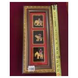 FRAMED ELEPHANT SCENE