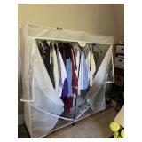 PORTABLE CLOTHES CLOSET, ZIPPERED COVER, METAL