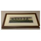 ANDY SMITH SIGNED PRINT, ADIRONDACK CHAIRS,