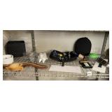 WATCH REPAIR KIT W/ ZIPPERED CASE, WOODEN WATCH