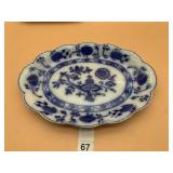 JOHNSON BROS ENGLAND HOLLAND OVAL PLATTER, BLUE