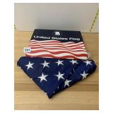 UNITED STATES FLAG, EMBROIDERED STARS, IN