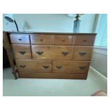 DRESSER, NINE DRAWER CONFIGURATION, BRASS PULLS,