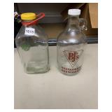 SPRAGUE FARM & BREW WORKS GLASS GROWLER W/ YELLOW