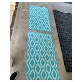 ASSORTED RUGS, INCLUDES (2) THRESHOLD TURQUOISE