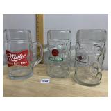 MILLER HIGH LIFE BEER MUG, HOLSTEN BEER MUG,