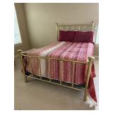 BRASS BED FRAME, FULL SIZE, HEADBOARD, FOOTBOARD,