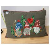 KARMA LIVING DECORATIVE THROW PILLOW, OLIVE GREEN