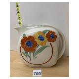 POTTERY GUILD OVEN PROOF CERAMIC PITCHER, FLORAL