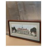 VTG MOUNT VERNON PRINT, HOME OF GEORGE