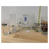 ASSORTED BEER GLASSWARE INCL HEINEKEN, ZWETTLER,