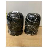 BLACK & VEATCH MARBLE BOOKENDS, ENGRAVED