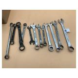 ASSORTED COMBINATION AND OPEN-END WRENCHES,