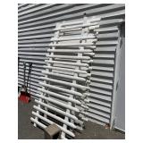 VTG WHITE VINYL PICKET FENCE SECTIONS (2) W/ GATE