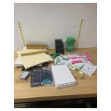OFFICE SUPPLIES LOT W/ HP CALCULATOR, TOPS LEGAL