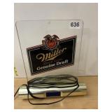 MILLER HIGH LIFE GENUINE DRAFT ILLUMINATED BAR