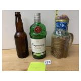 PABST MILWAUKEE BOTTLE, TANQUERAY LONDON DRY GIN