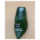 VTG WOODEN CLOG WALL DECOR, IMPORTED FROM