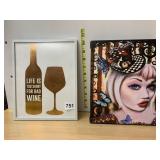 LORAINE MARLIN ARTWORK ON CANVAS, BLICK STRETCHED