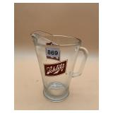 SCHLITZ BEER GLASS PITCHER.