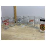 ASSORTED BEER GLASSWARE, INCLUDES BUDWEISER,