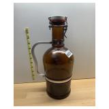 GREAT LAKES BREWING CO. AMBER GLASS GROWLER W/