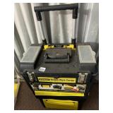 STANLEY MOBILE WORK CENTER, ROLLING TOOL BOX W/