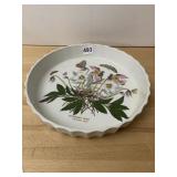 PORTMEIRION BOTANIC GARDEN PORCELAIN QUICHE DISH,