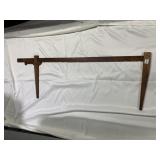 VTG WOODEN DRAFTING T-SQUARE, ADJUSTABLE HEAD,