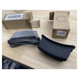 MATTE BLACK CURVED DRAWER PULLS (2), NIP.