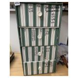 VTG CARDBOARD STORAGE CHEST (4) DRAWERS,