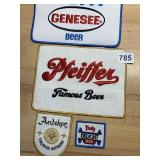 ASSORTED VTG BEER EMBROIDERED PATCHES, INCLUDES