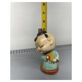 VTG NODDER FIGURINE, ASIAN CHILD W/ FAN, PAINTED